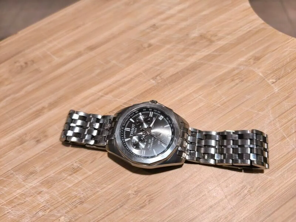 Tissot titanium watch - Image 1
