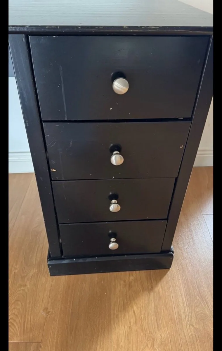 Black wooden desk - Image 3