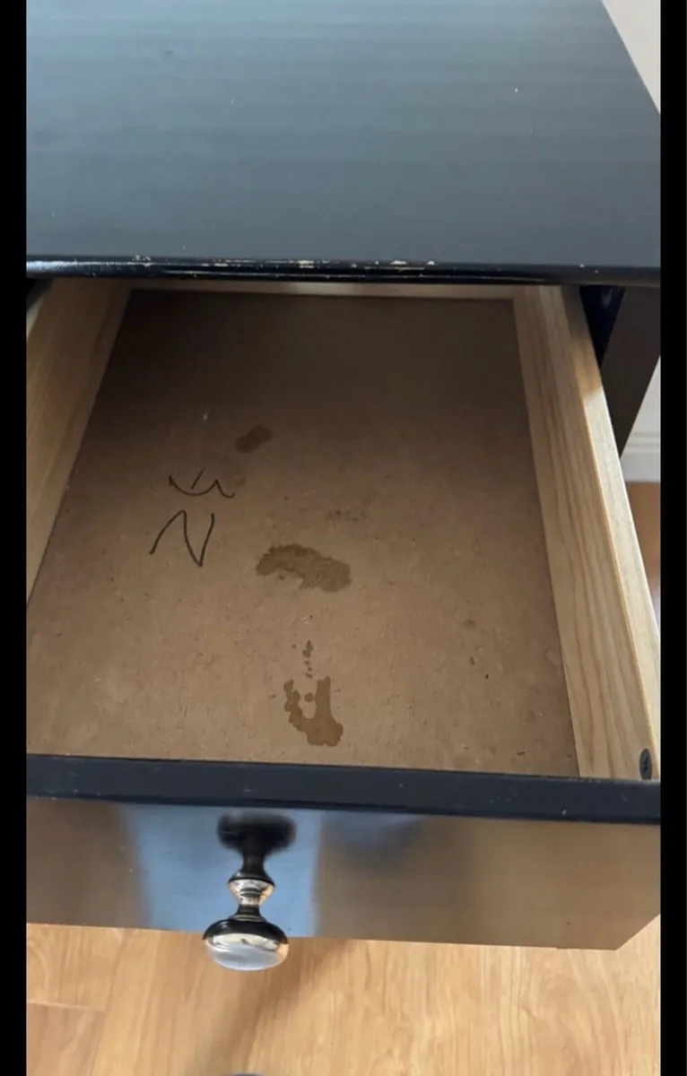 Black wooden desk - Image 4