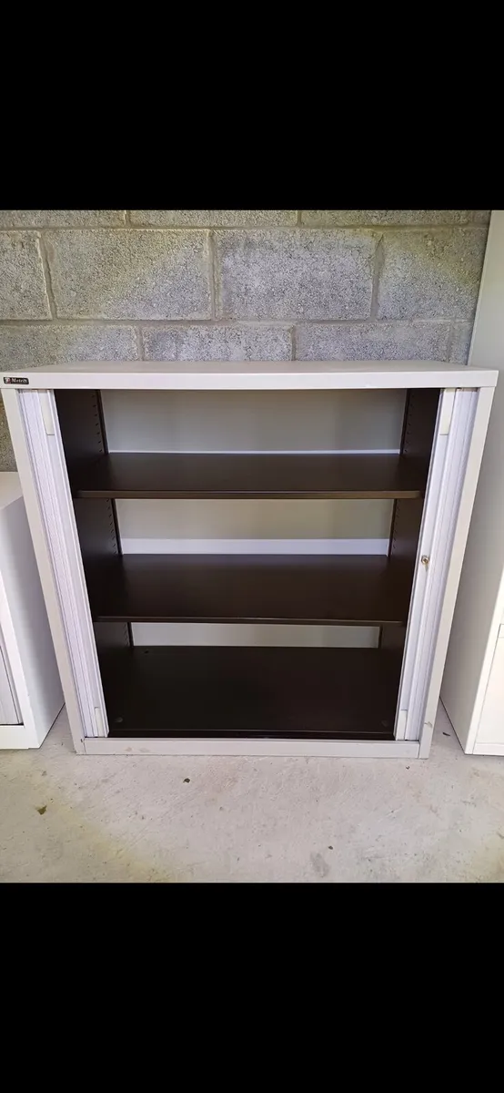 1.02m Triumph Metrix Steel Tambour Cabinet - Image 2