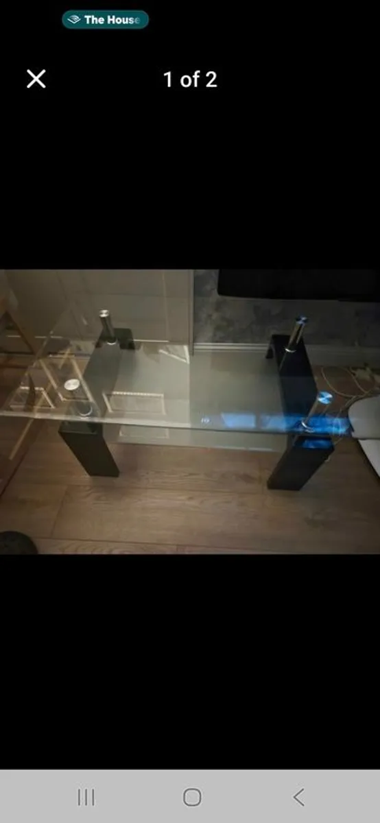 Glass coffee table - Image 1