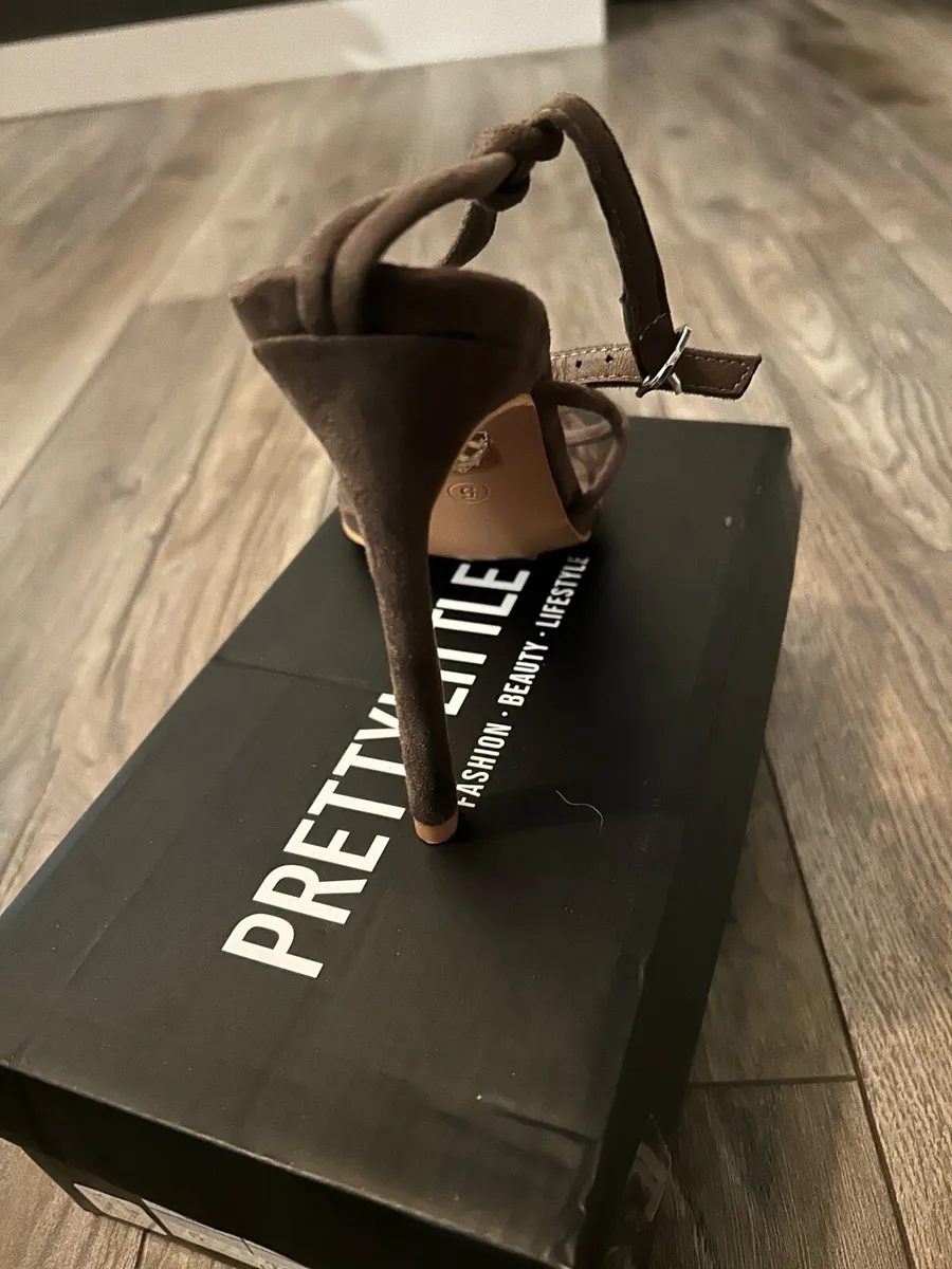 Women’s Pretty Little Thing  Brown suede Shoes - Image 3
