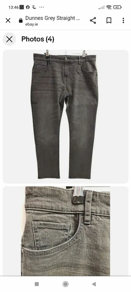 Dunnes straight fit man jeans w34 l32 - Image 2