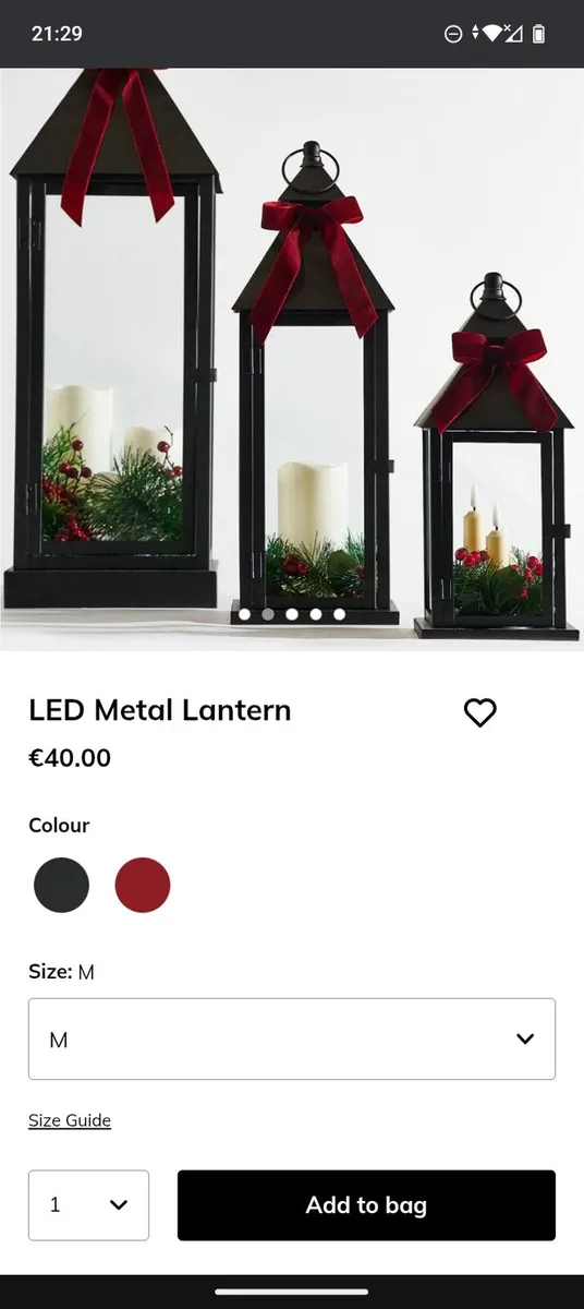Lanterns for sale in good condition black Meduim - Image 4