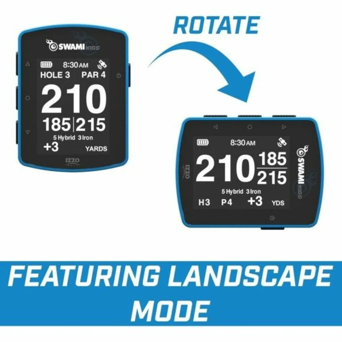 Izzo Swami Kiss 2.0 Golf GPS - Blue - Image 3