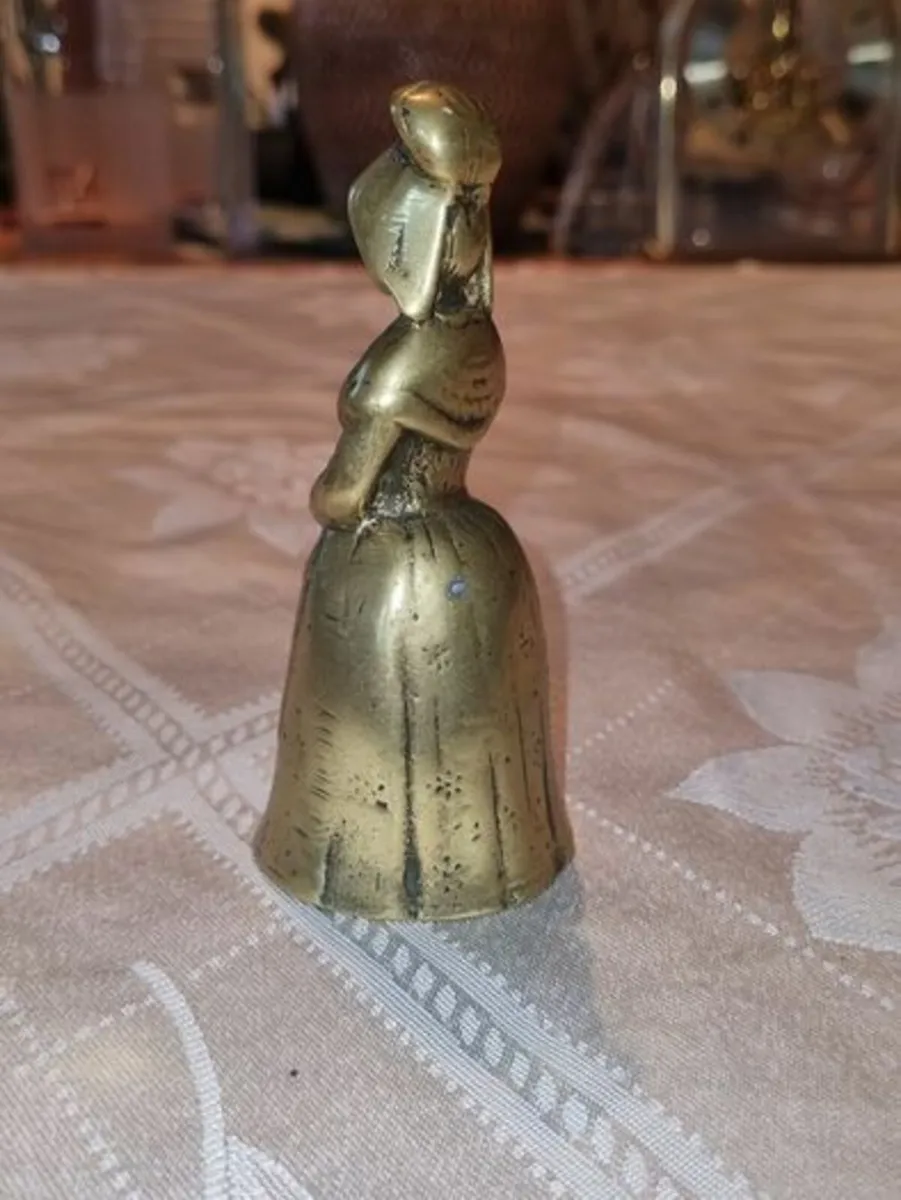 Vintage Brass Lady Bell - Image 3