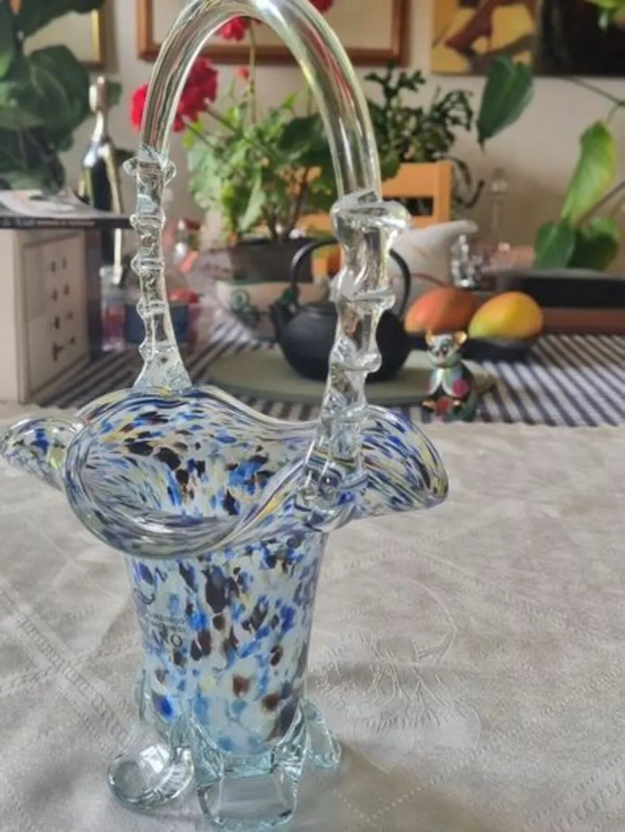 Murano glass basket - Image 1