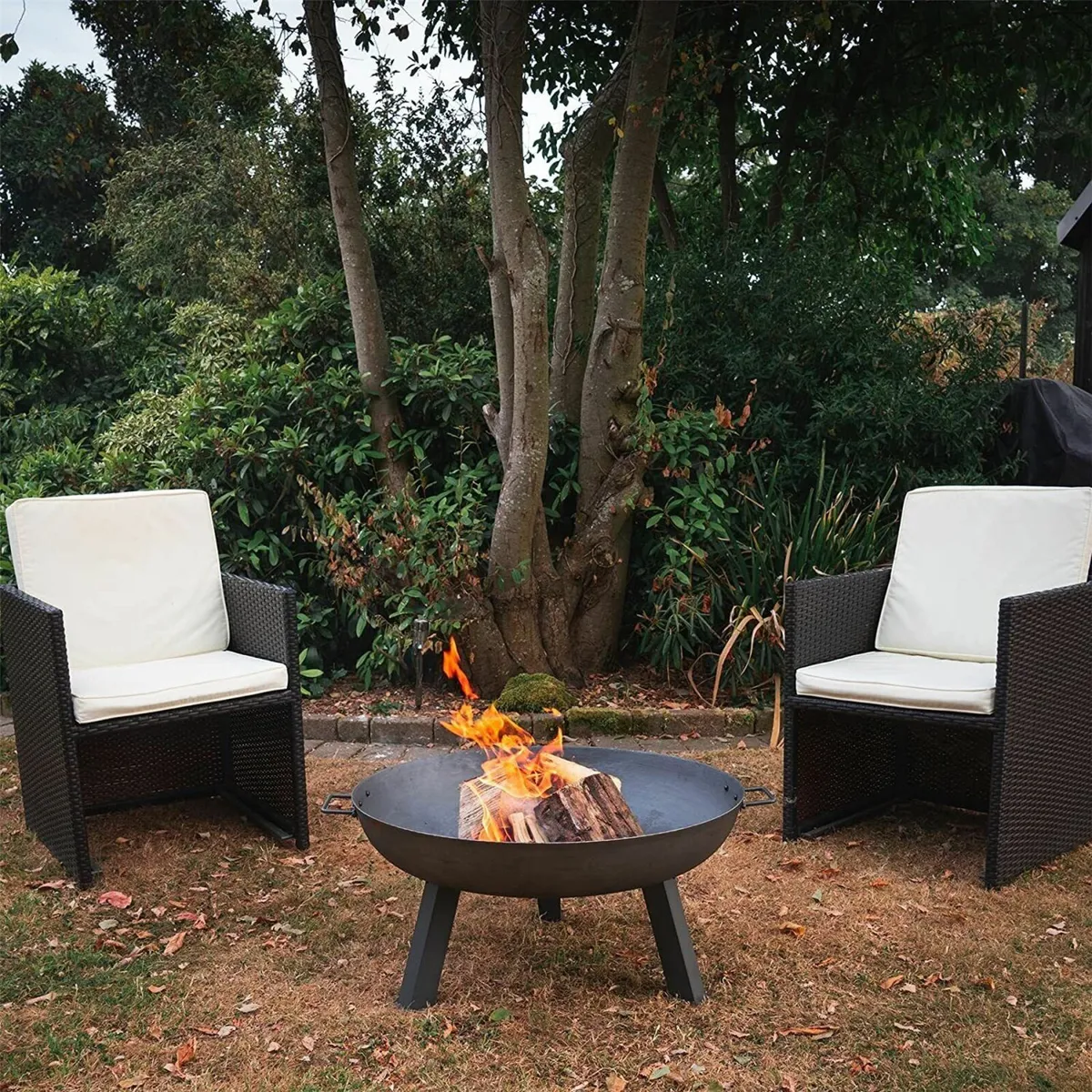 Patio/Garden Fire Pit Burner with Handles - Image 3