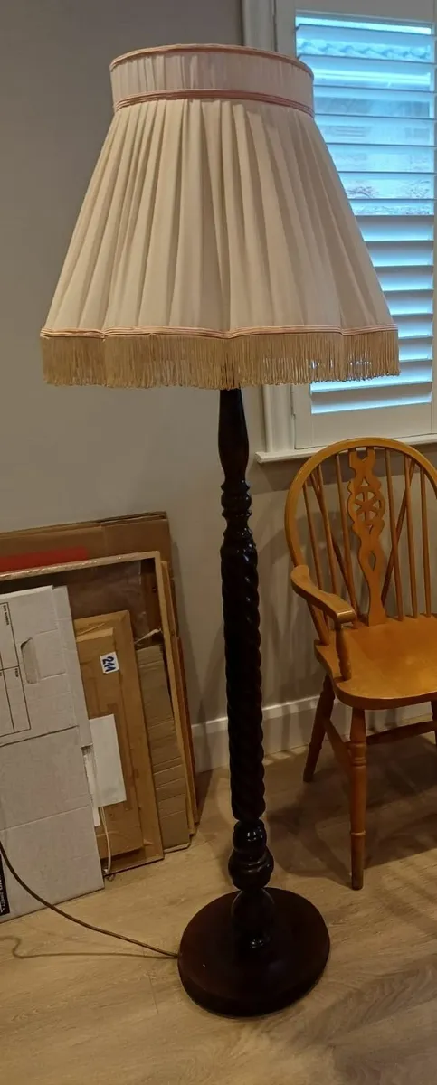 Standard Lamp - Mahogany Stem