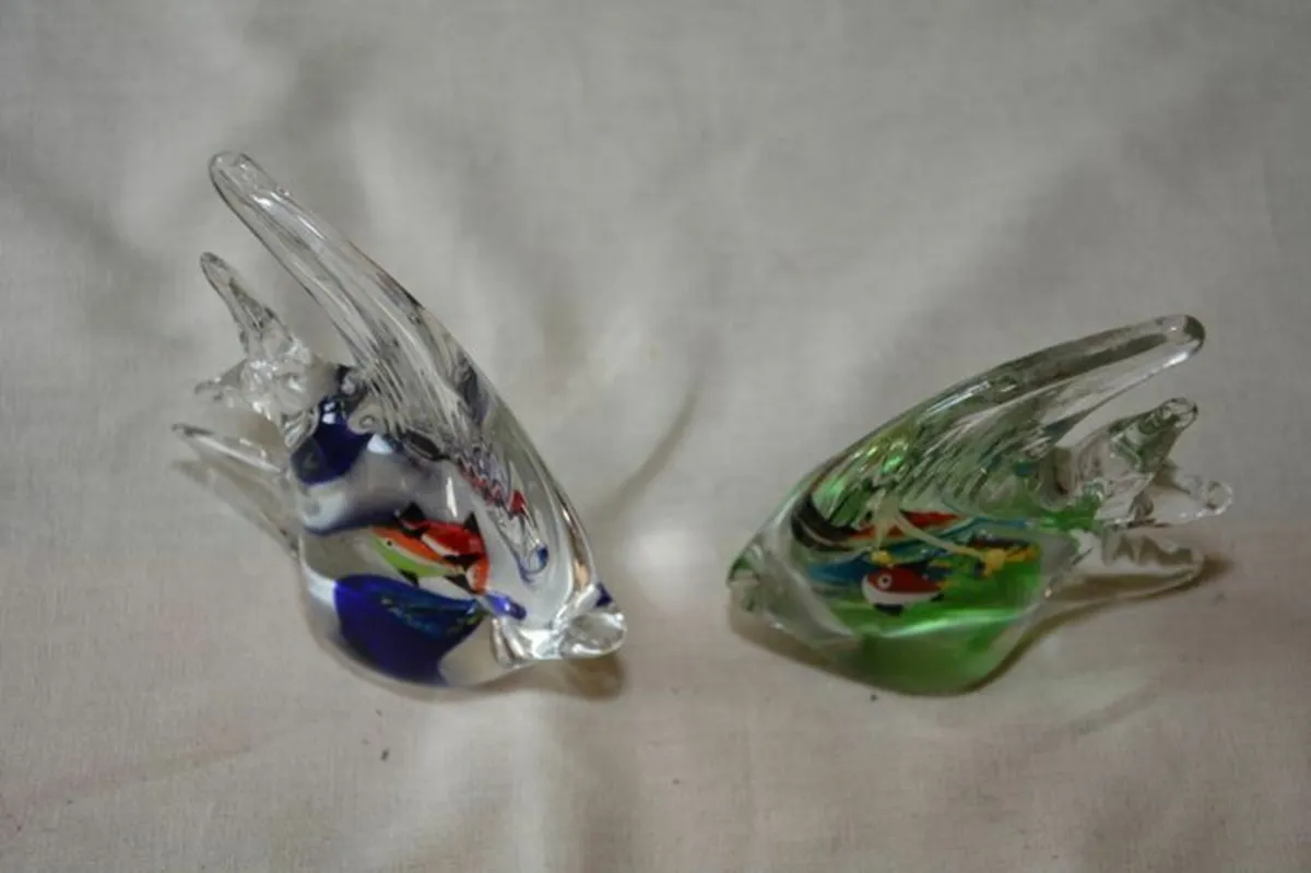Murano glass two fish - Image 4
