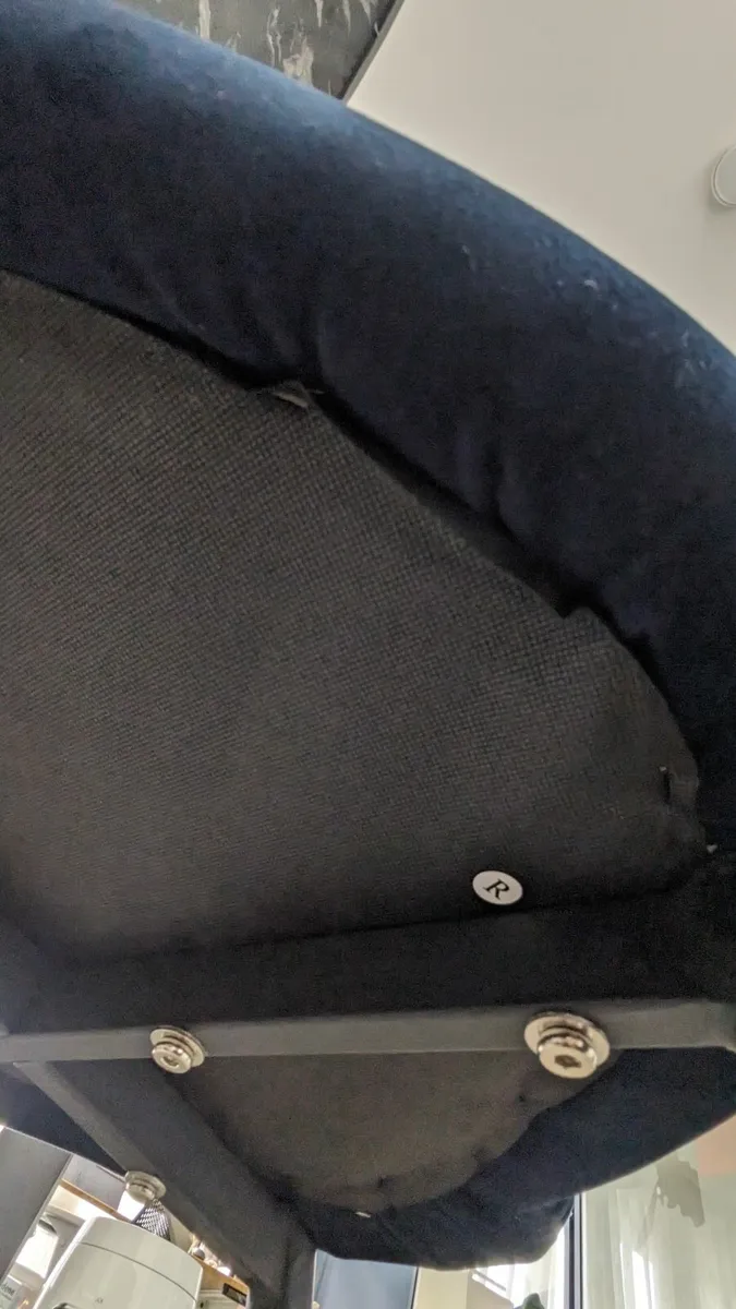 Round Dining Table + 4 Velvet Chairs - Image 2