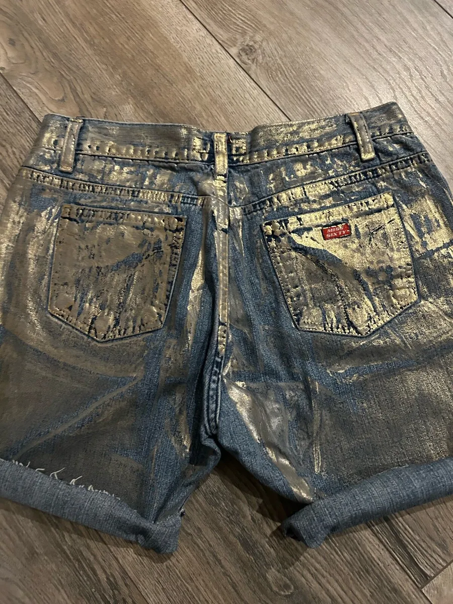 Miss sixty Vintage 90’s Golden detail Hotpants - Image 2