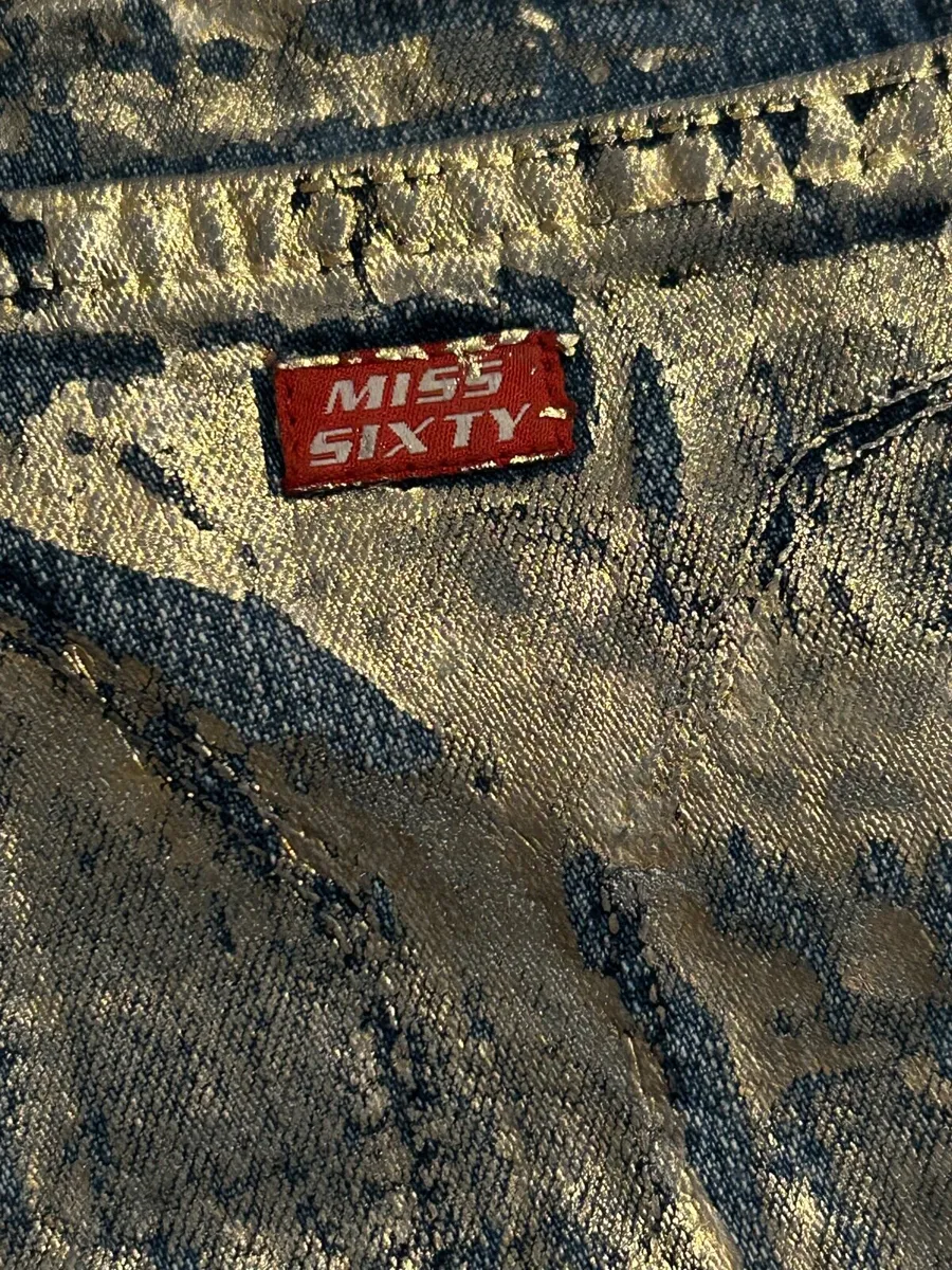 Miss sixty Vintage 90’s Golden detail Hotpants - Image 3