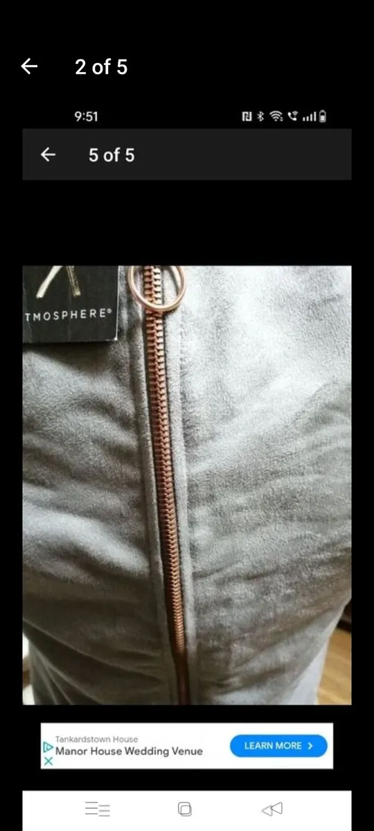 ladies Penny's Grey swade Dress. New with tags. Si - Image 2