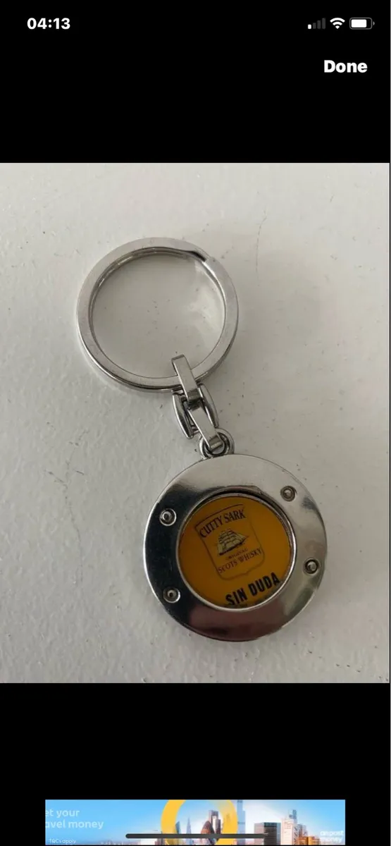 Cutty Sark Ker Ring/ Shopping Trolly Coin - Image 2