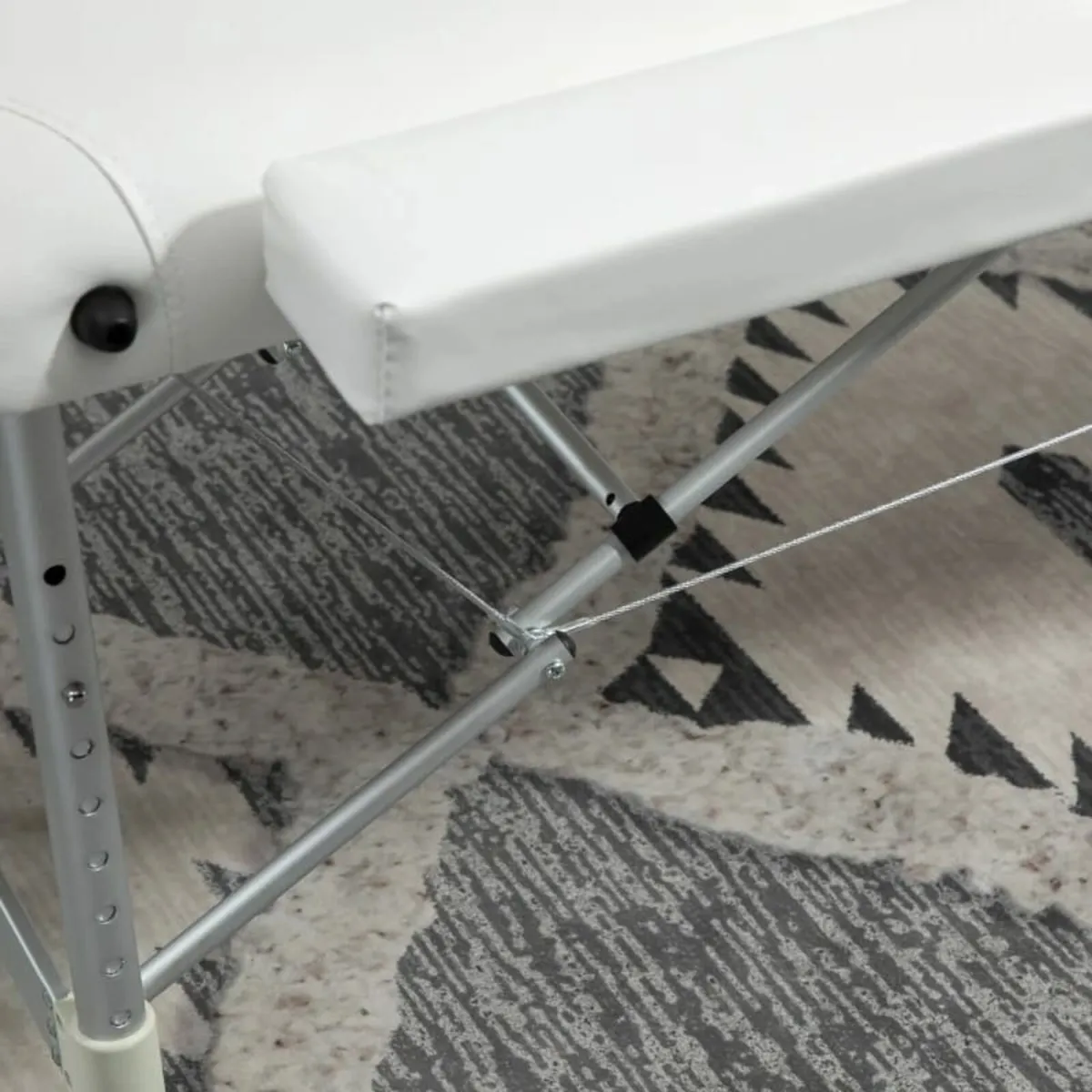 Mobile 3-Zone Folding Massage Table with Headrest - Image 4