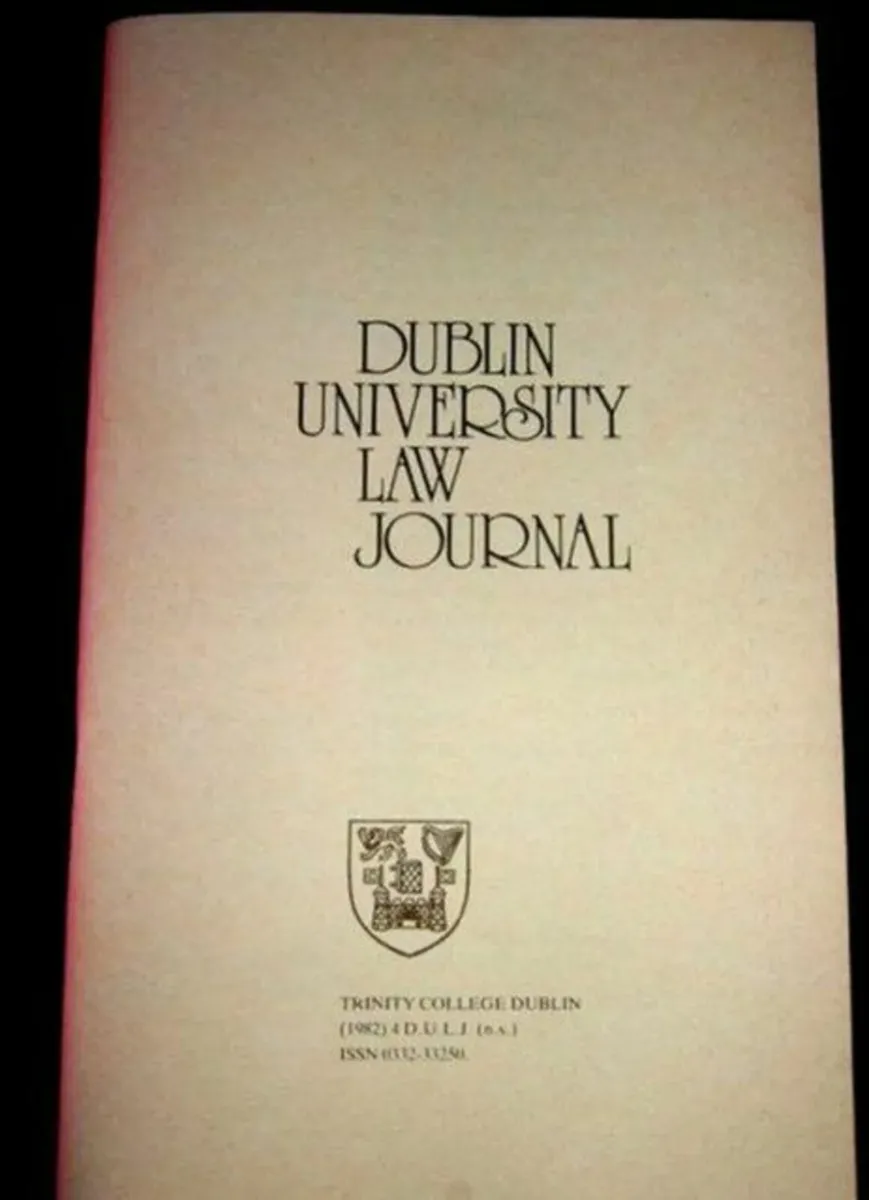 'Dublin University Law Journal' (DULJ) 1982 - Image 3