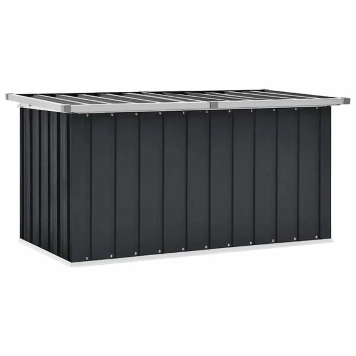 Garden Storage Box Anthracite 129x67x65 cm - Image 4