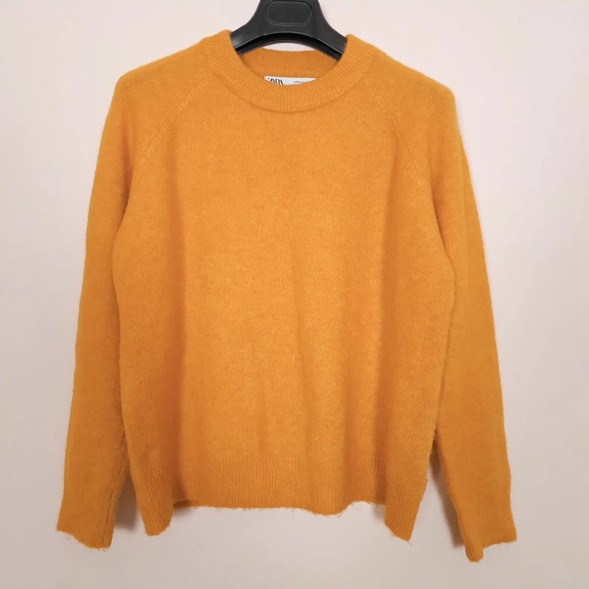 Zara Mustard Yellow Crew Neck Jumper Sweater M - Image 1