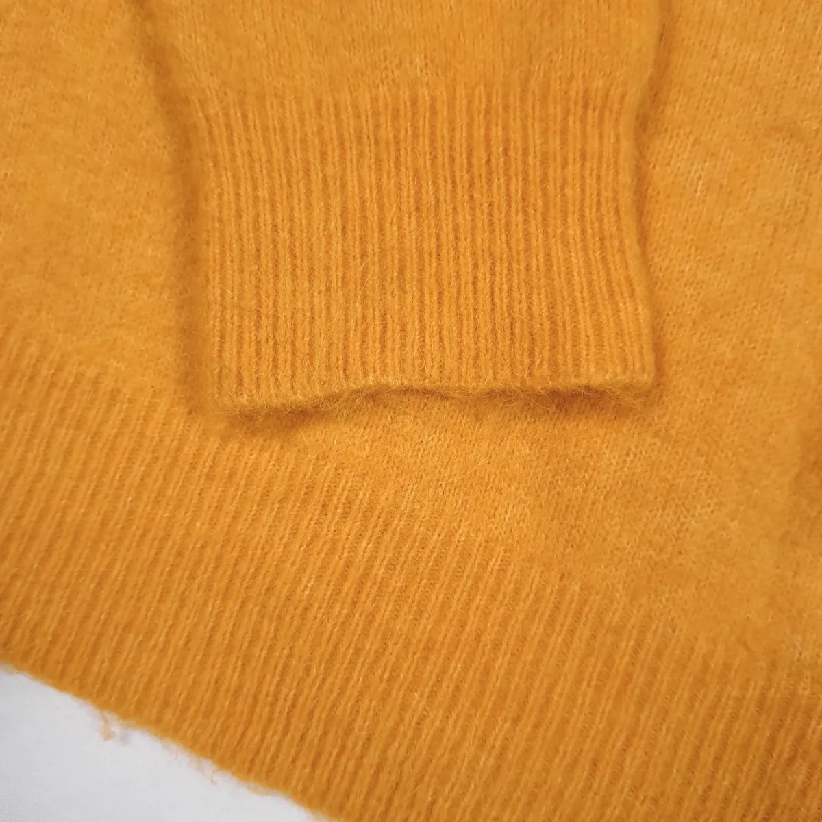 Zara Mustard Yellow Crew Neck Jumper Sweater M - Image 2
