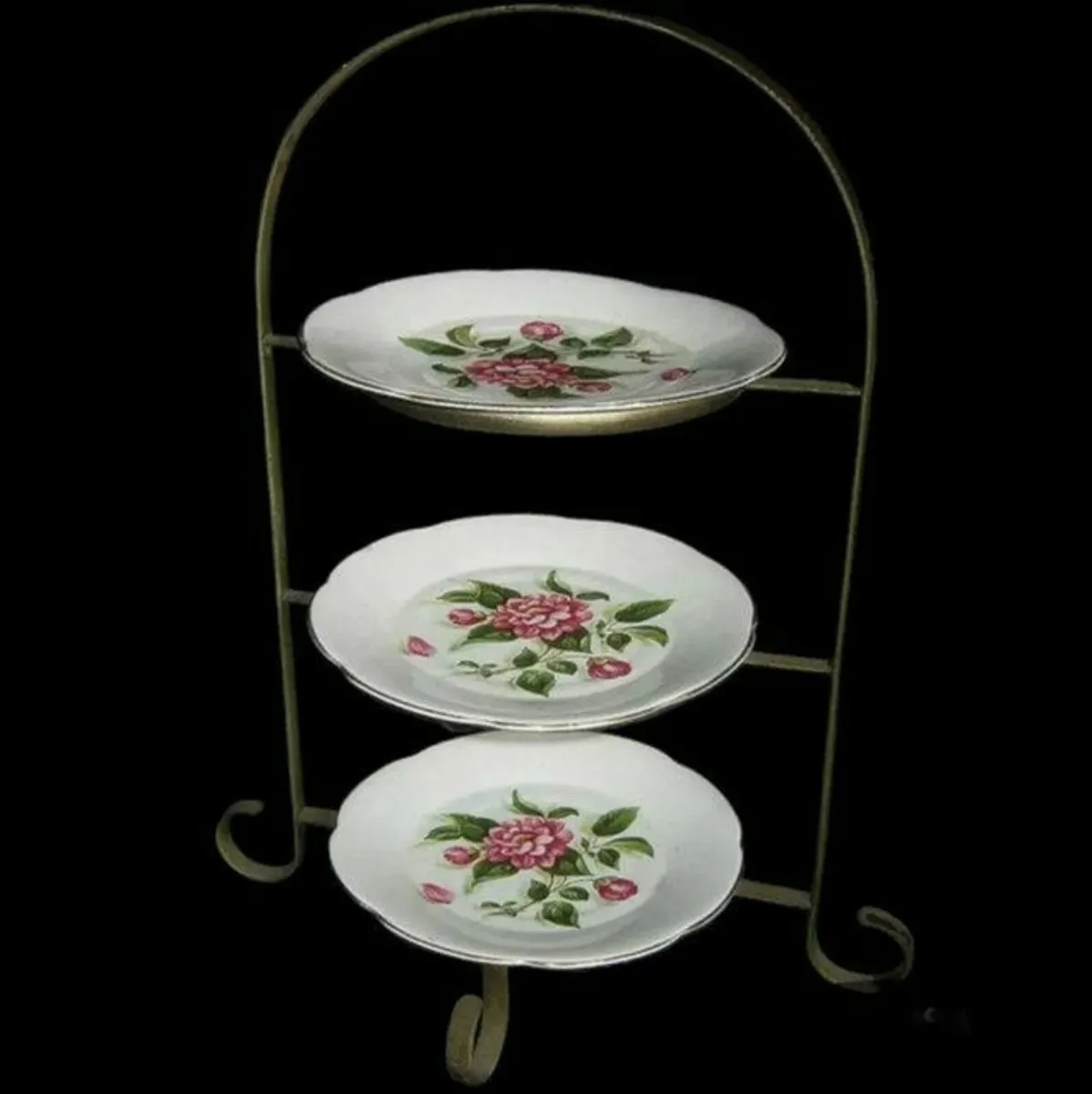 Vintage 3 Tiered Cake Stand - Image 1