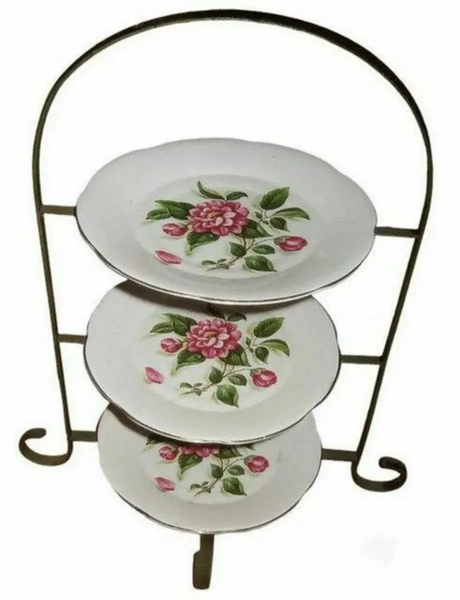 Vintage 3 Tiered Cake Stand - Image 3