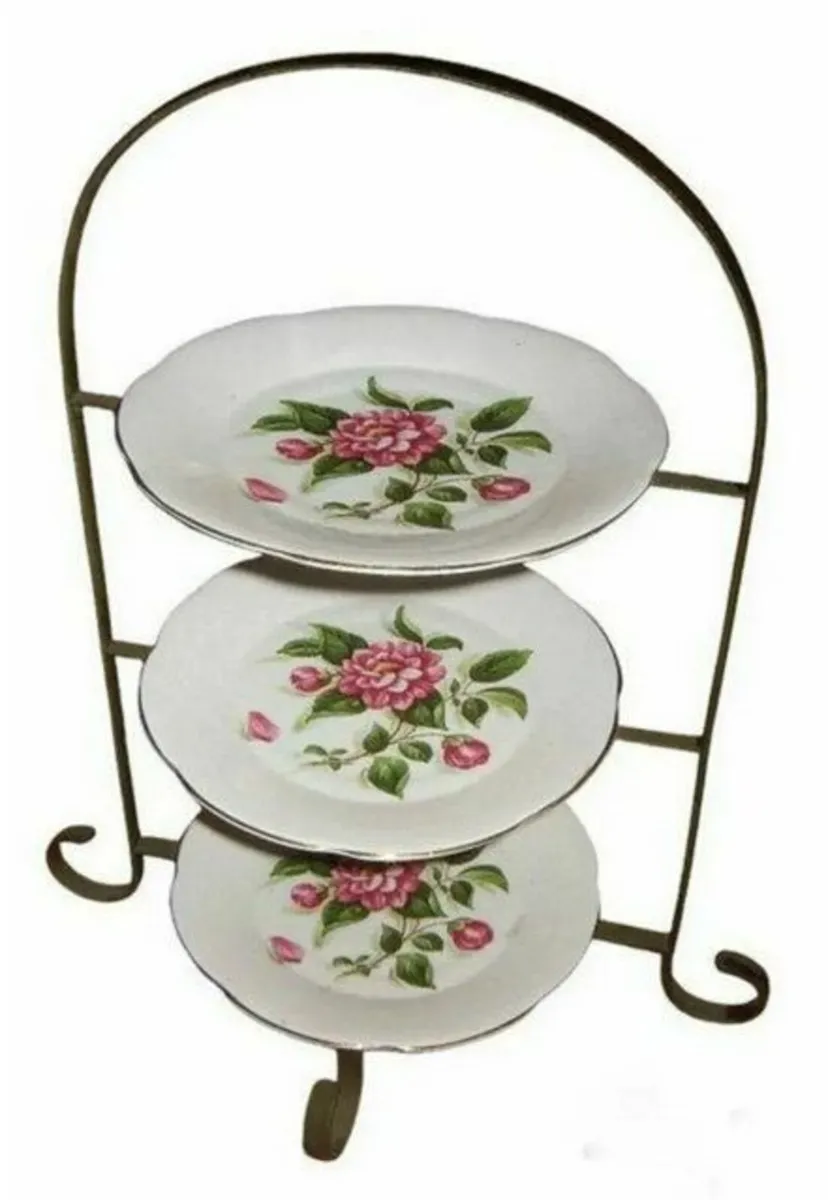 Vintage 3 Tiered Cake Stand - Image 4