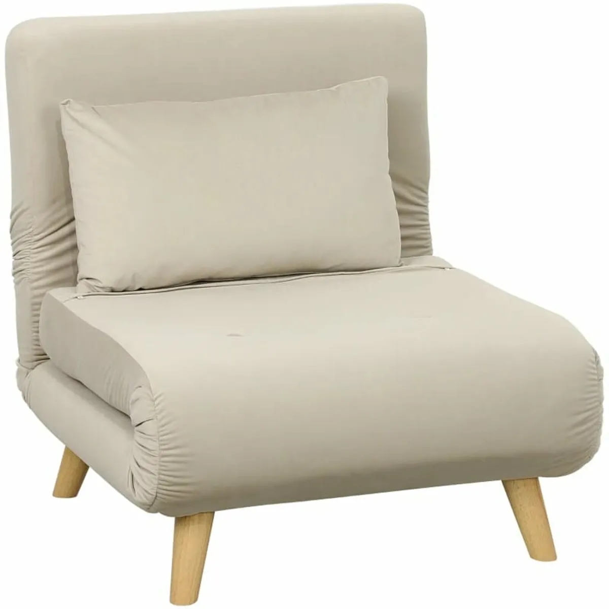 Folding armchair with bed function, foldable recli - Image 1