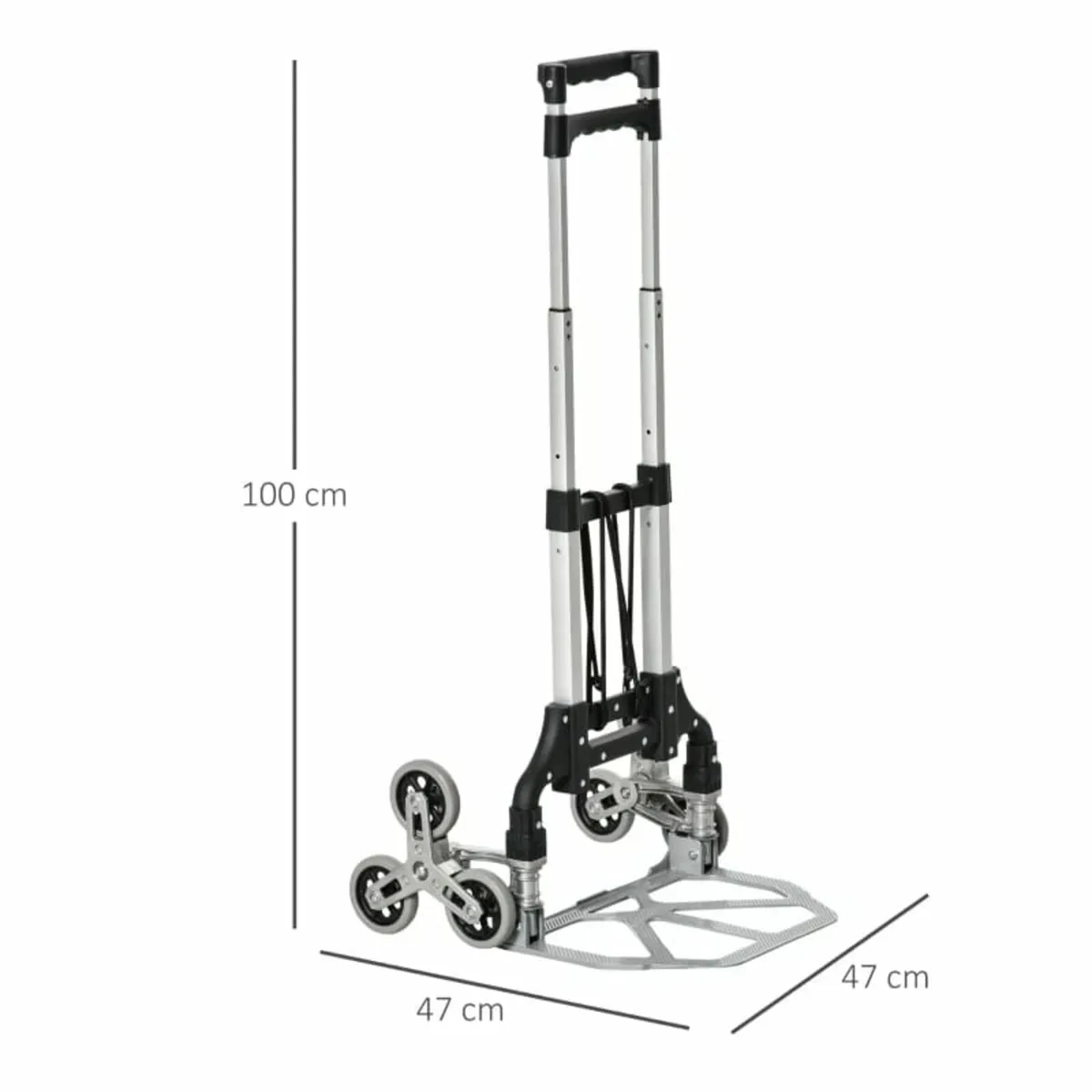70kg/154lbs 6-Wheels Up Stairs Trolley Hand Trucks - Image 3