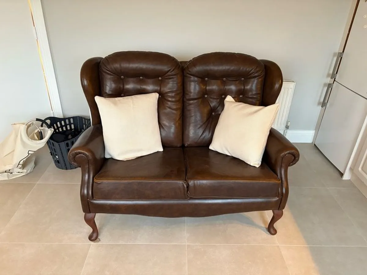 Leather Couch (2 Seater) - Image 1