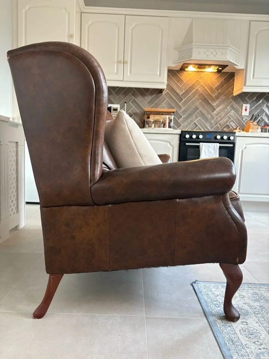 Leather Couch (2 Seater) - Image 2