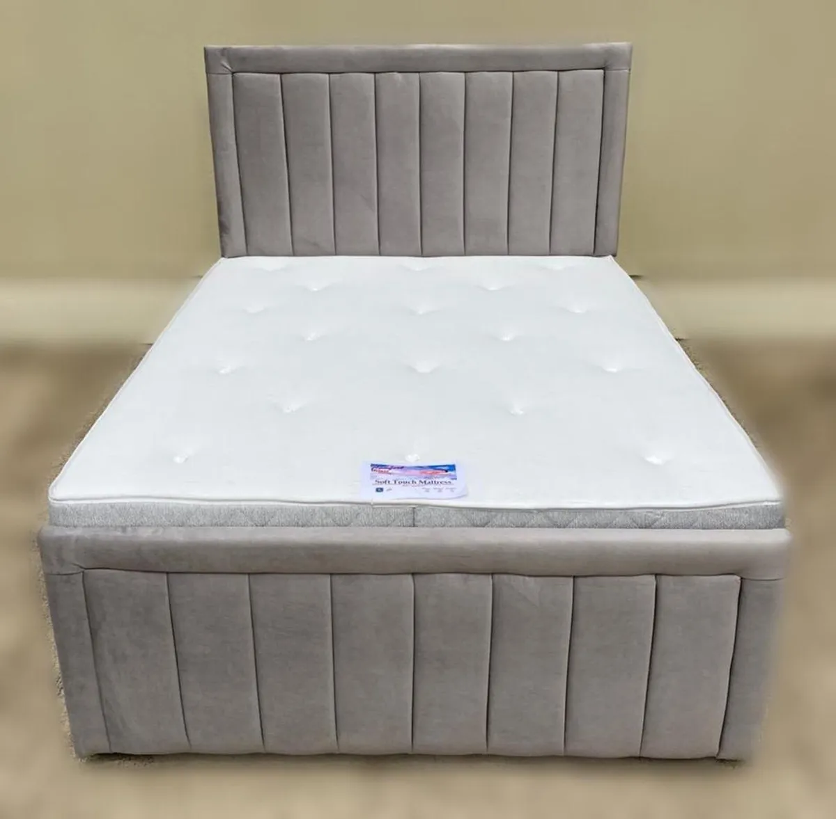 Bumper sandy divan beds and mattress - Image 2