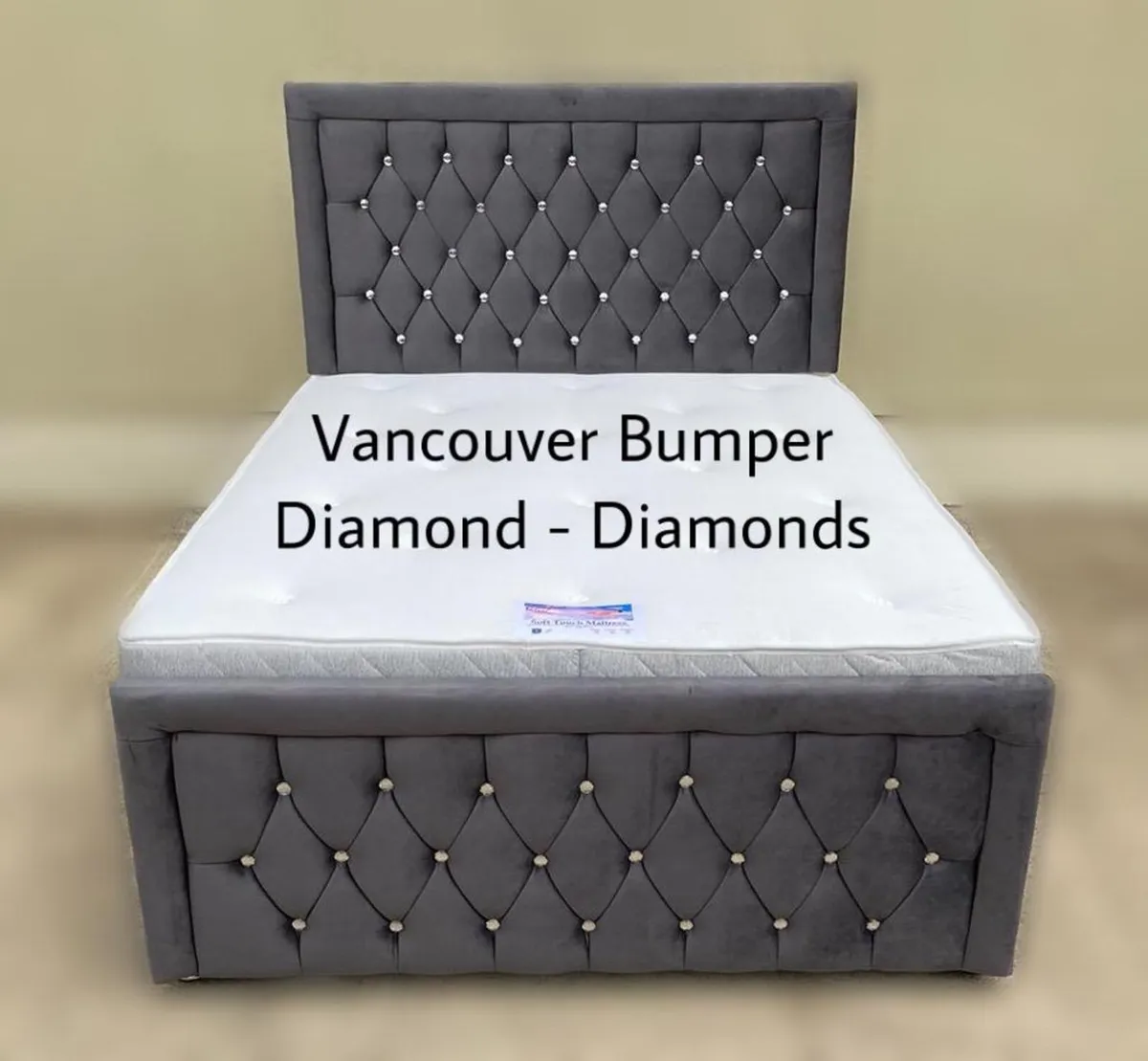 Bumper sandy divan beds and mattress - Image 3