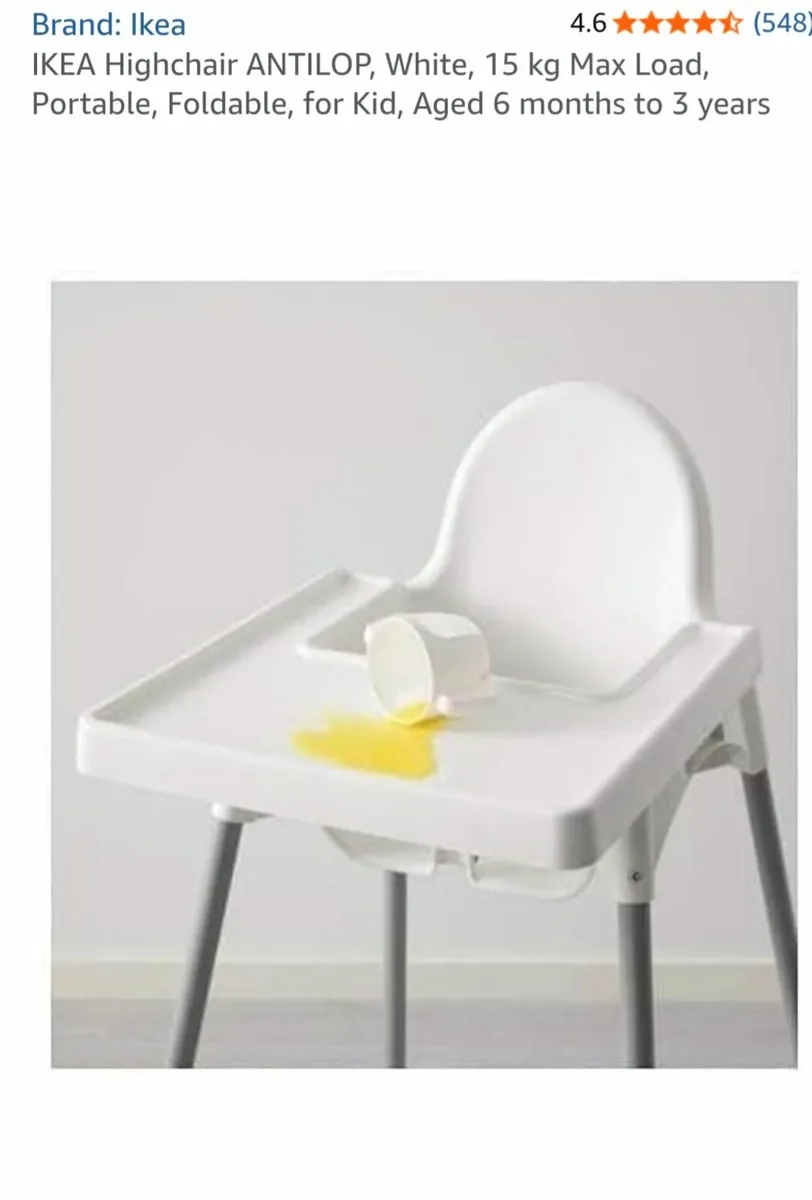 Baby high chair Ikea brand - Image 1