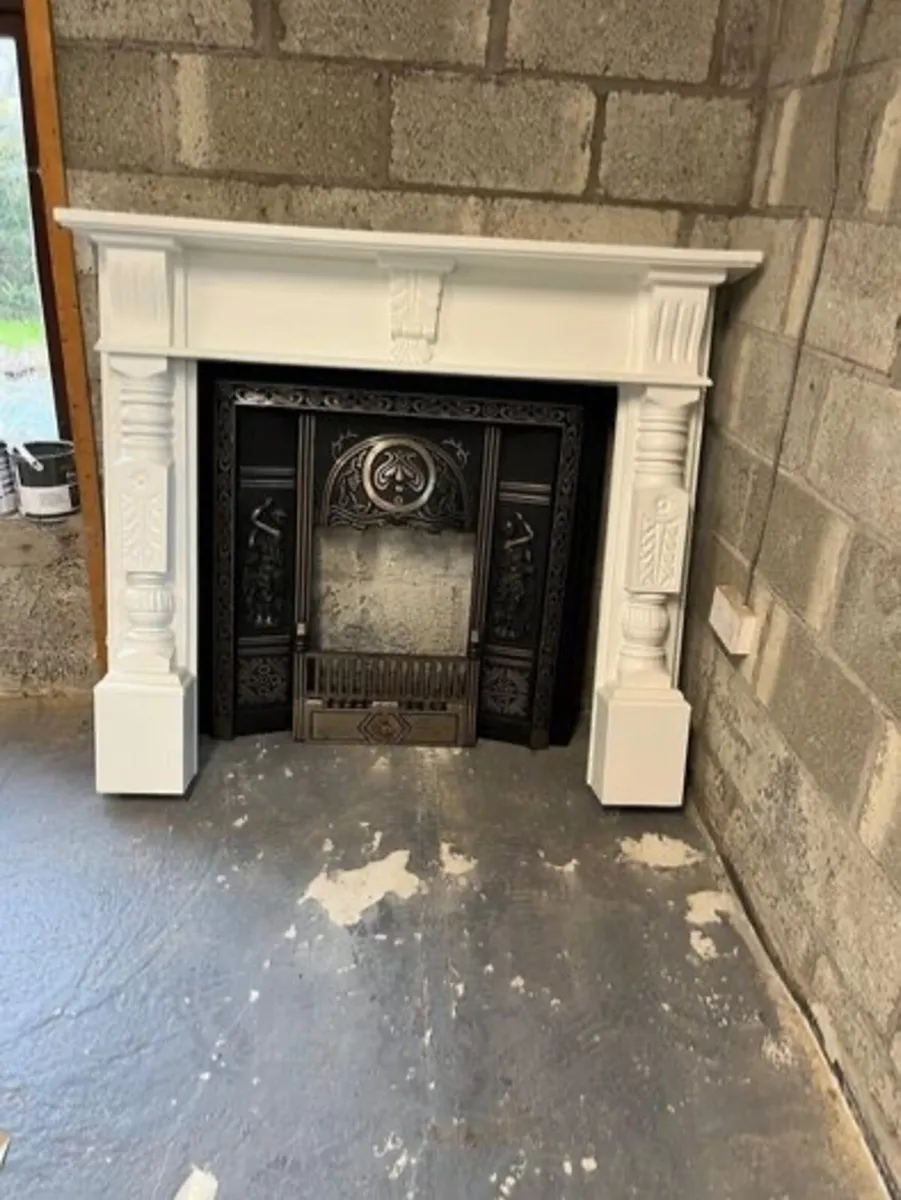 Fireplace and mantle