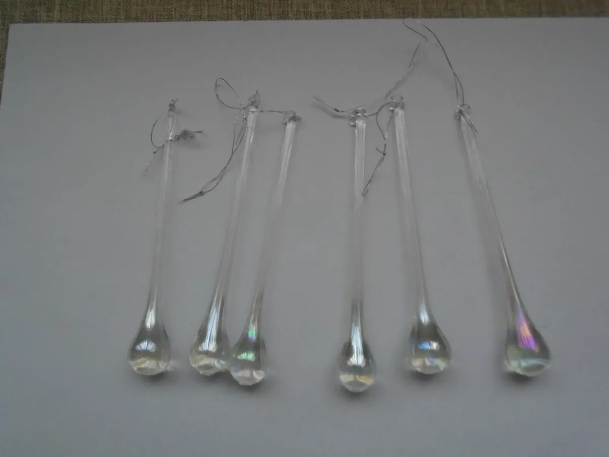 Christmas decorations, Glass drops, Home decor - Image 1