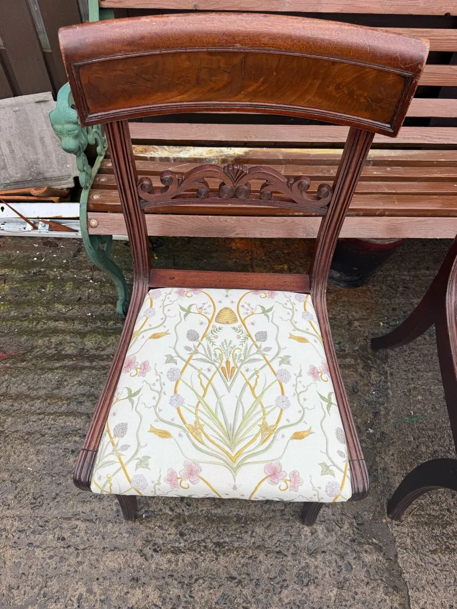 Pair antique matching chairs. - Image 3