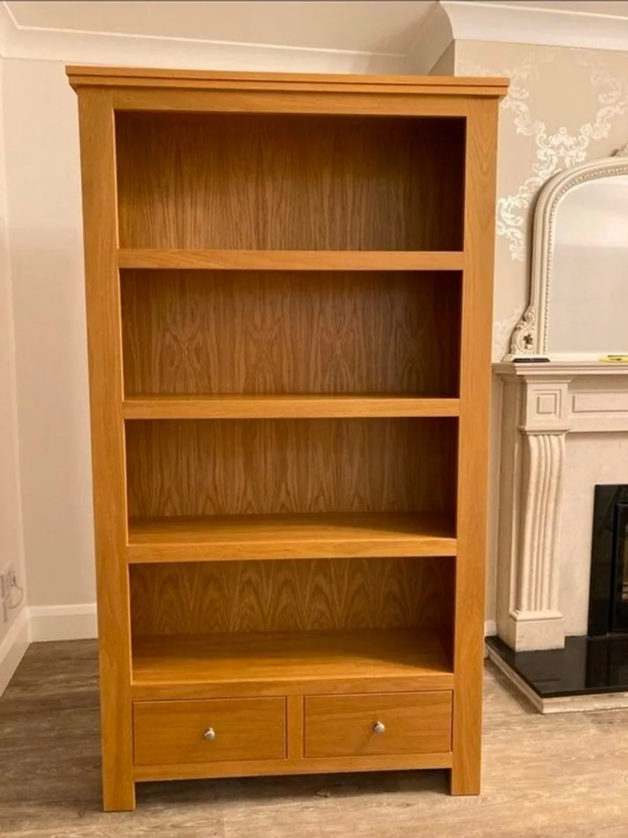 Bookcase - solid oak - Image 1