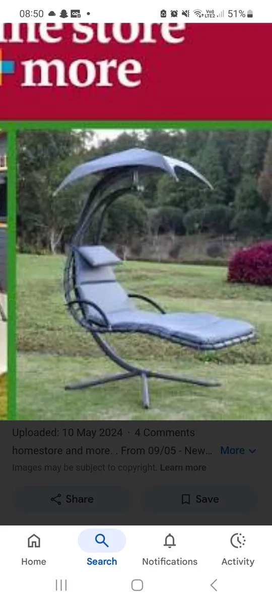 Outdoor/Indoor Swing Chair - Image 1