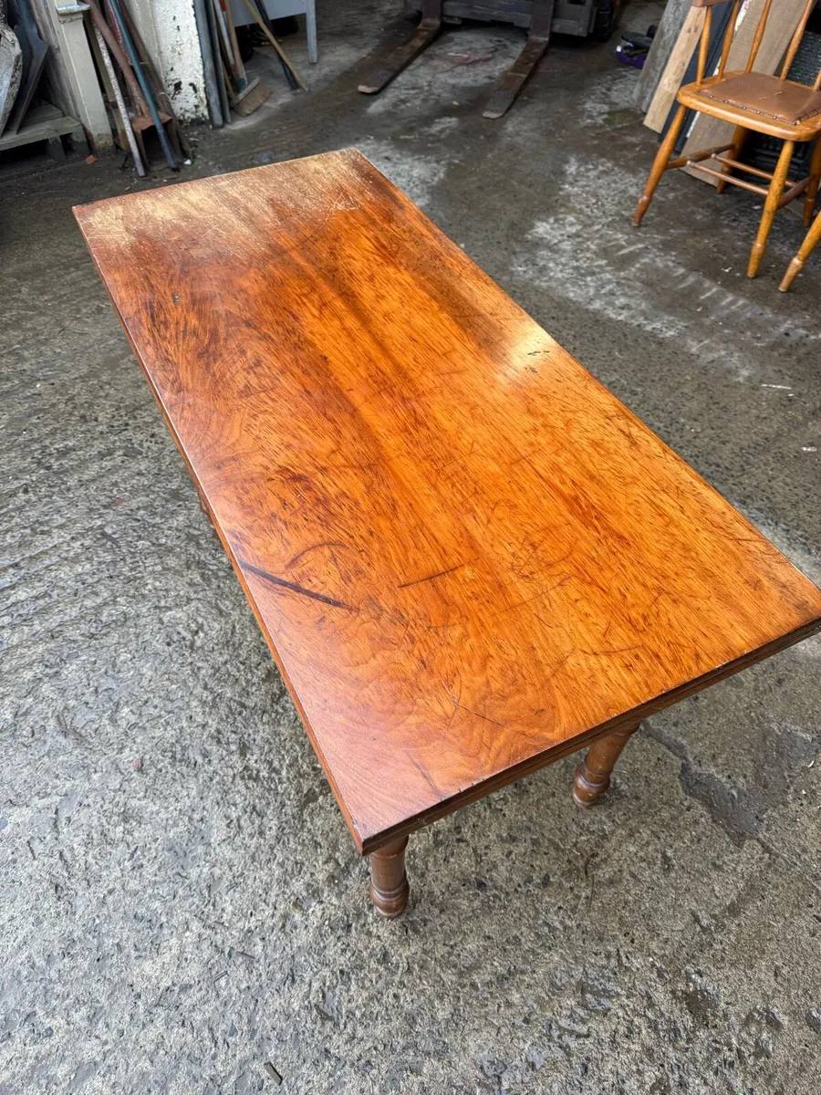 Mahogany extending antique table - Image 1