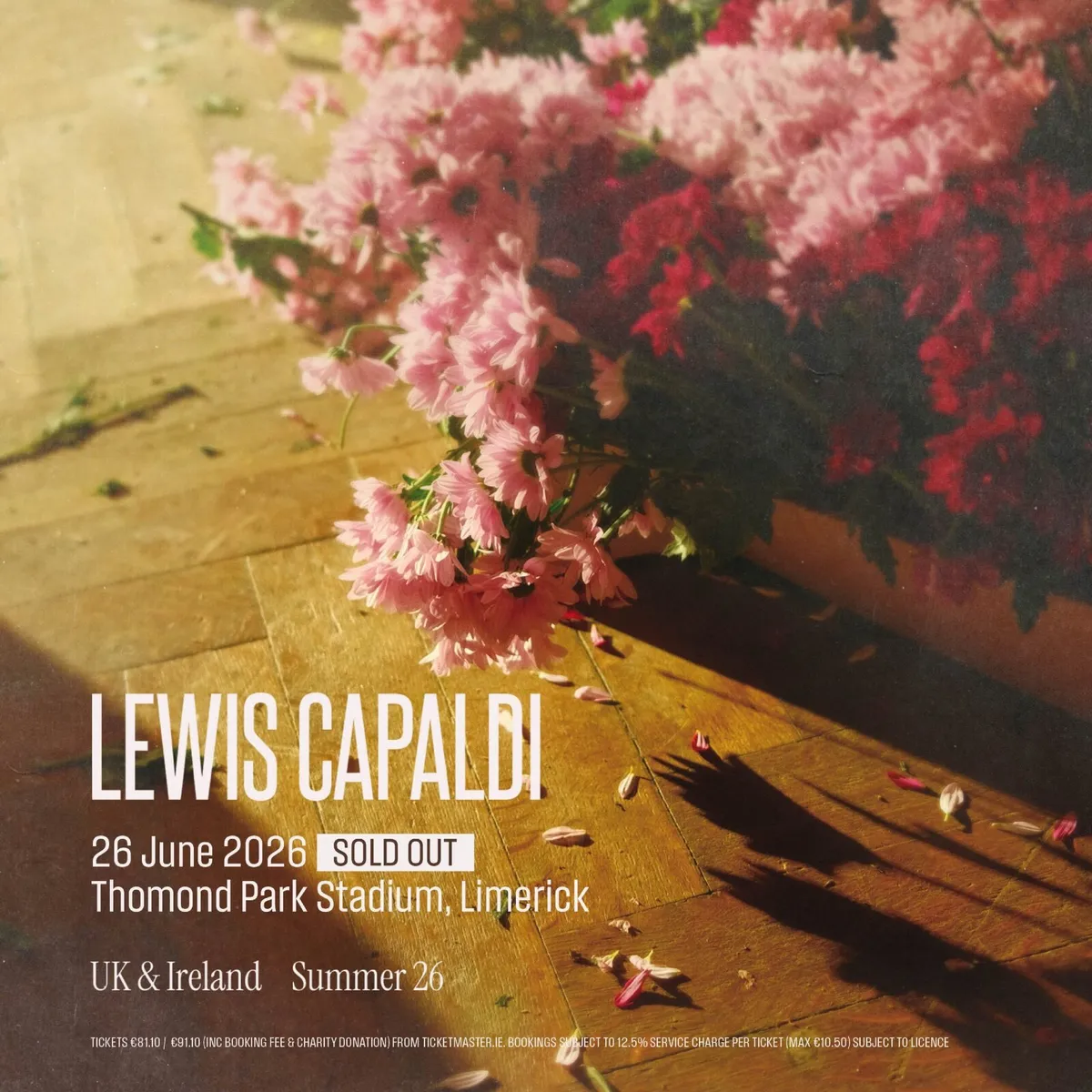 2 Lewis Capaldi tickets Limerick