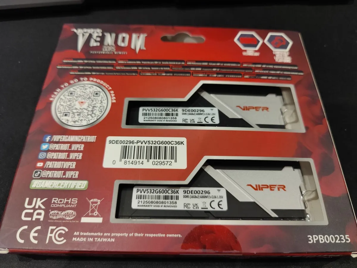 Patriot Viper Venom DDR5 32GB (2 x 16GB) 6400MHz U - Image 2