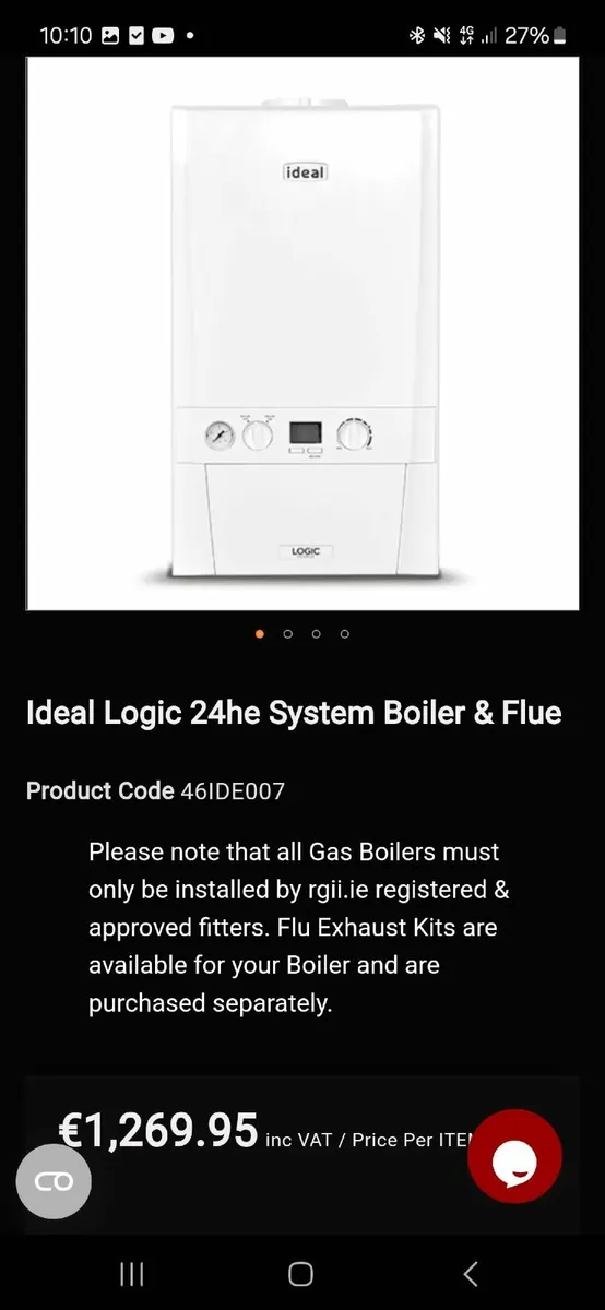 Ideal logic system boilers 18kw & 24kw - Image 1