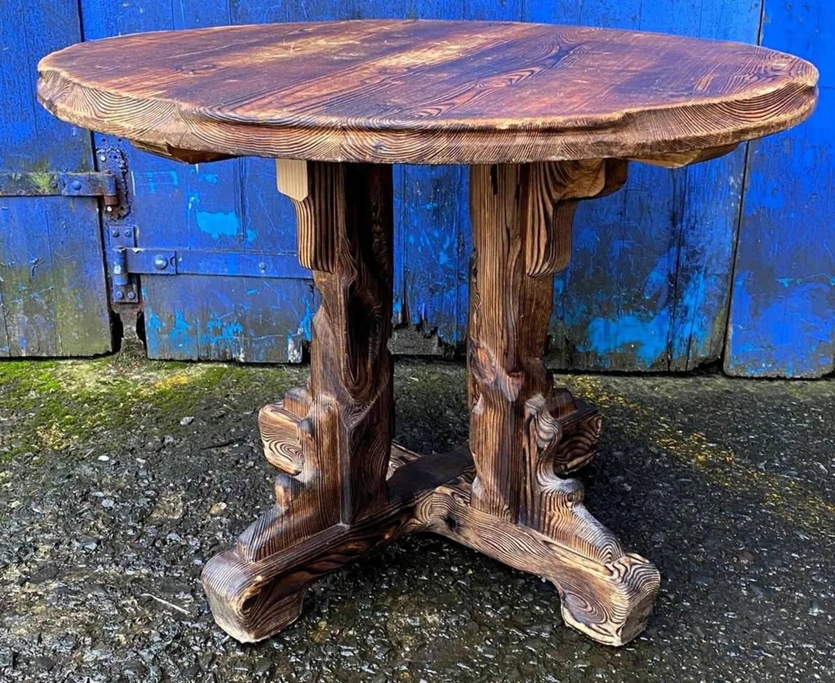 Carved Wooden Tables £145 Each - Image 3