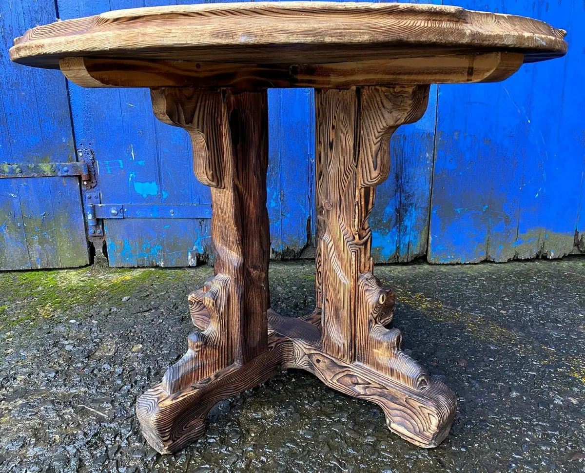 Carved Wooden Tables £145 Each - Image 4