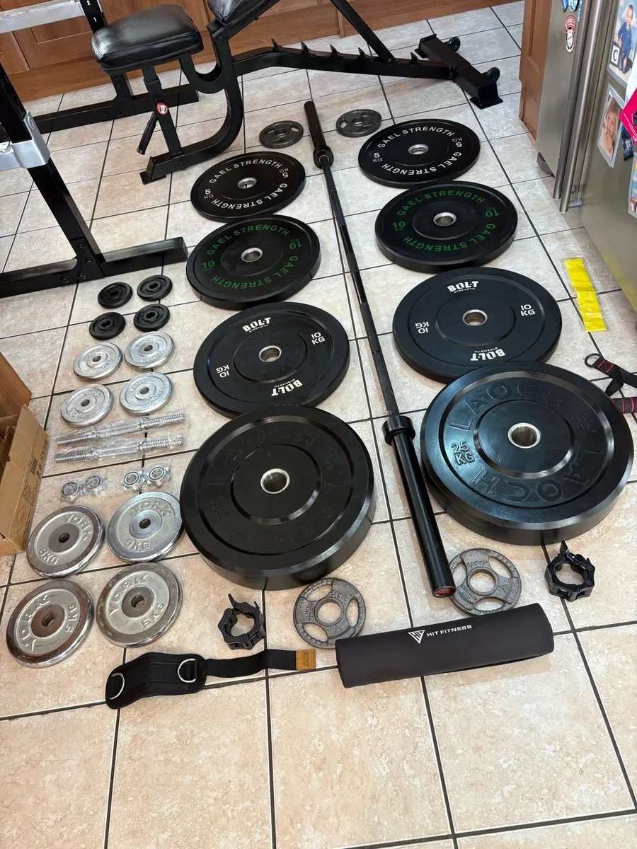 UNREAL HEAVY GYM SET, RACK + CABLE, WEIGHTS ++++ - Image 3