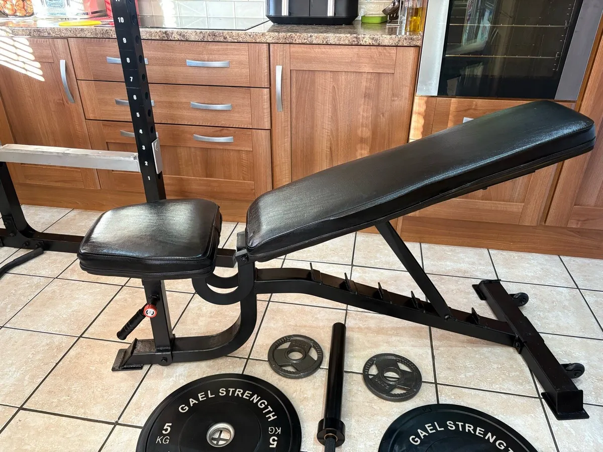 UNREAL HEAVY GYM SET, RACK + CABLE, WEIGHTS ++++ - Image 4