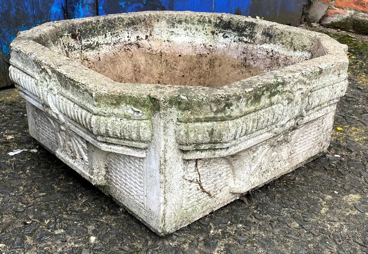 Old Concrete Planters - Image 2