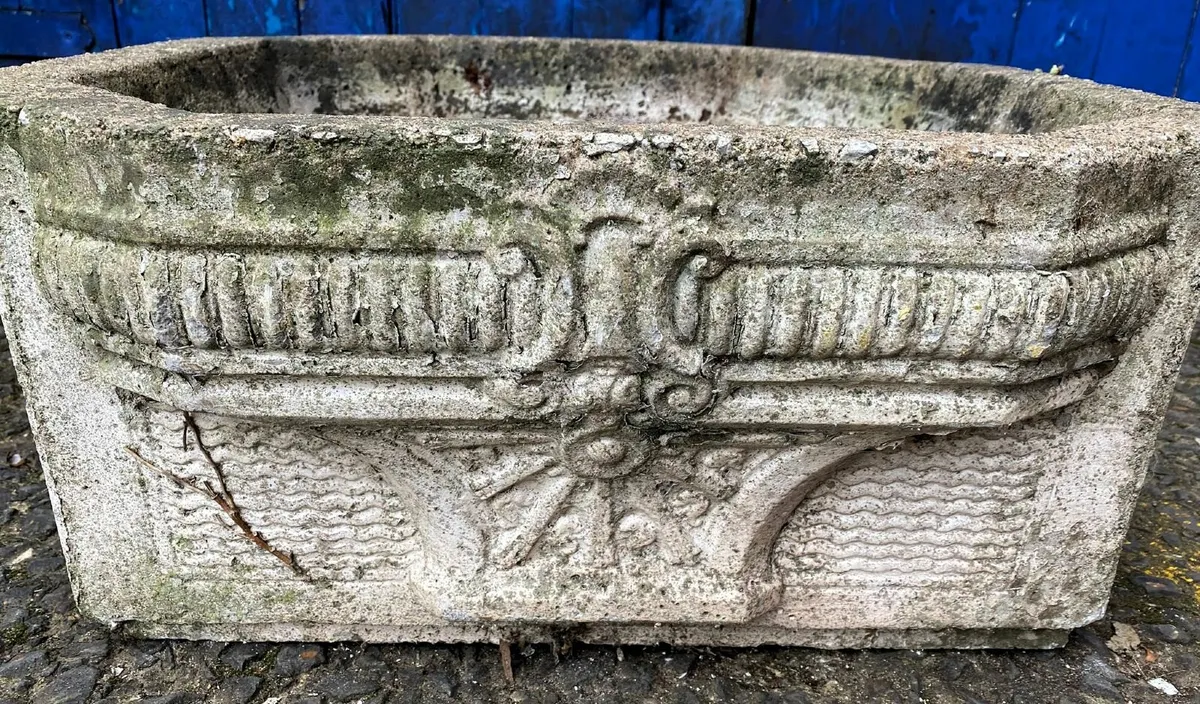 Old Concrete Planters - Image 3