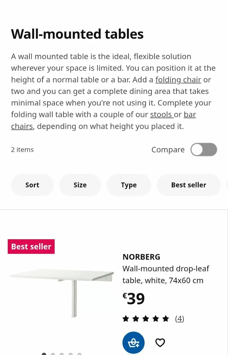 IKEA  Drop down table - Image 2